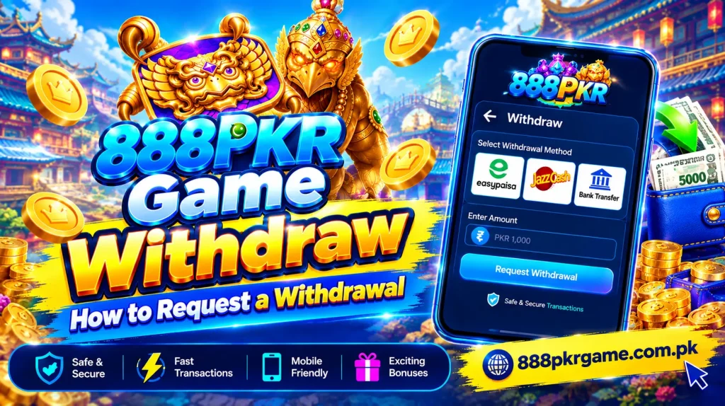 888PKR Game Withdraw
